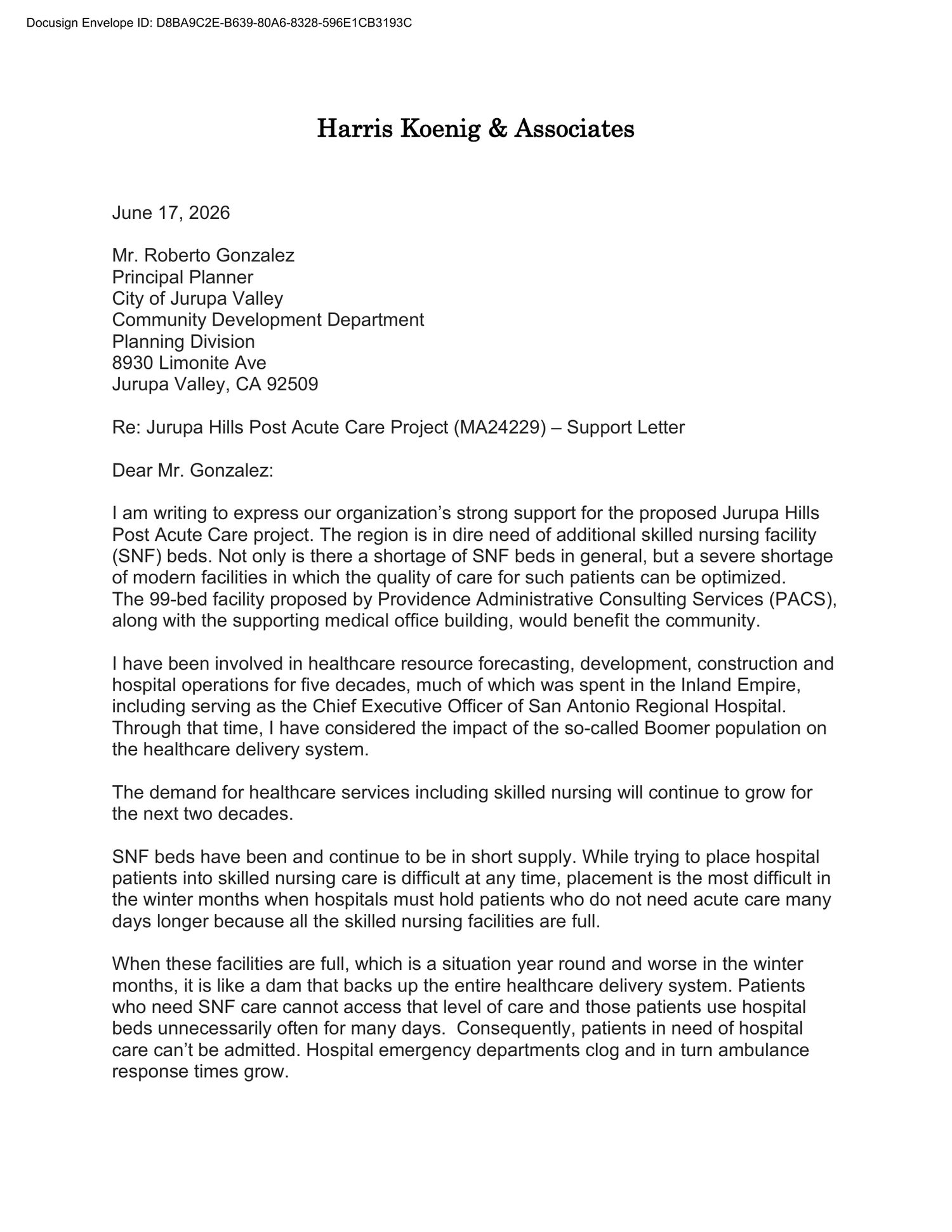 Community support letter, page 3
