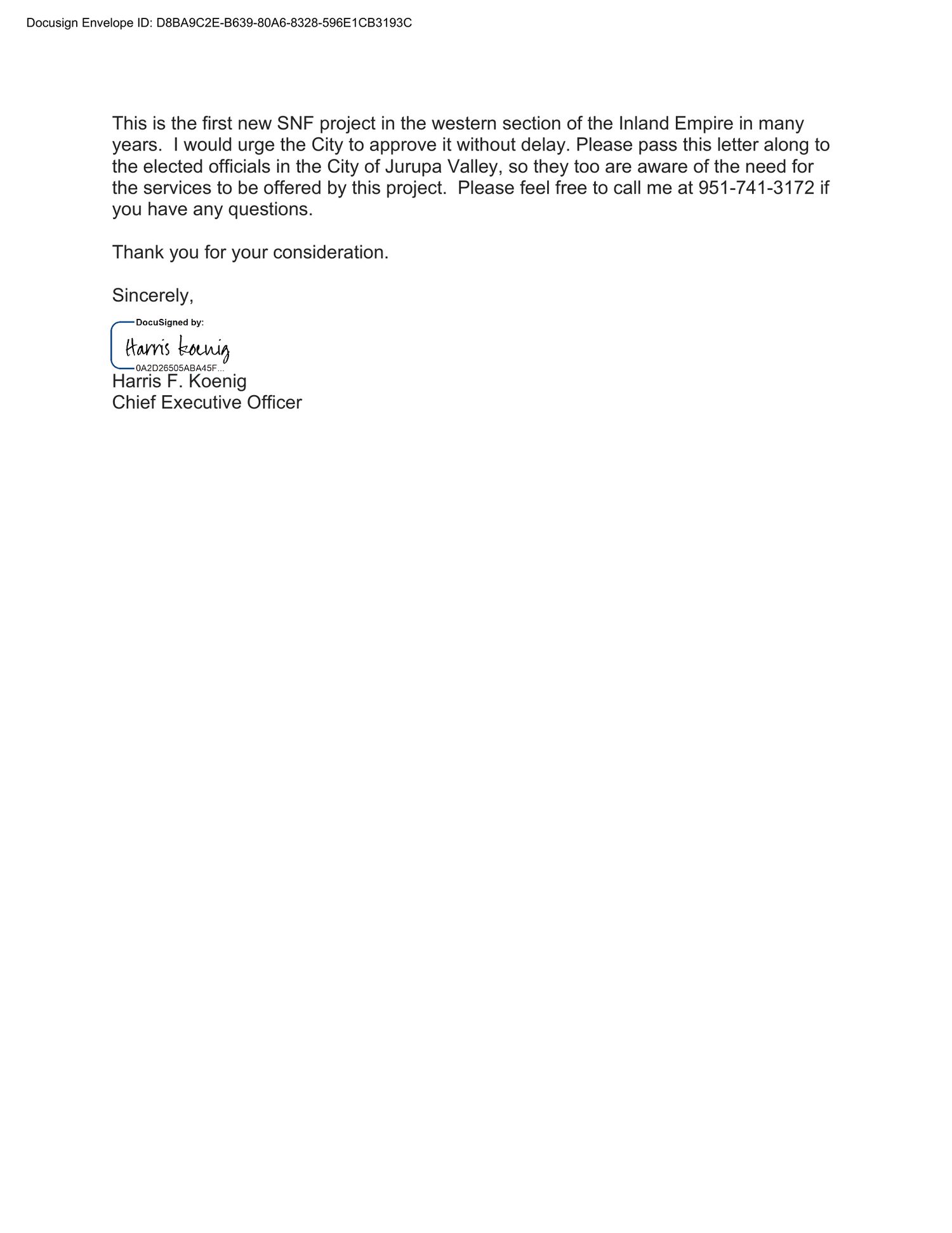 Community support letter, page 4